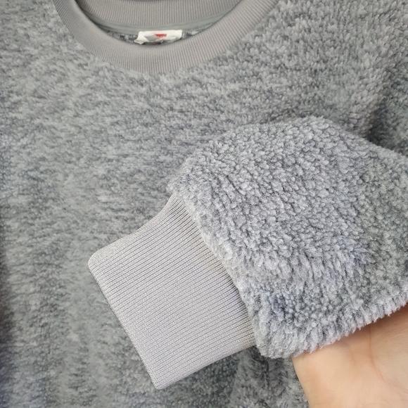 LEVI'S Meadow Fleece Crewneck Sweater Gray Women's Size M - Picture 4 of 15